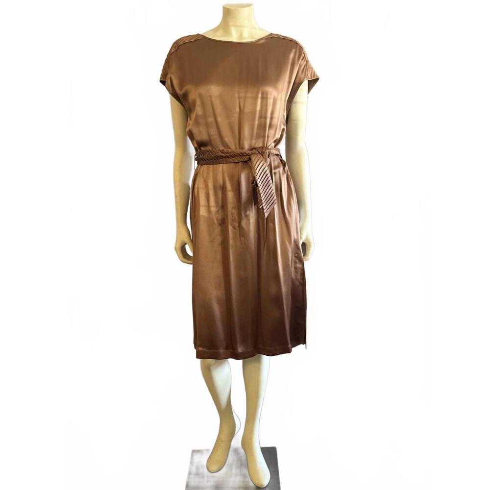 NEW DIOMI women's casual midi dress in copper